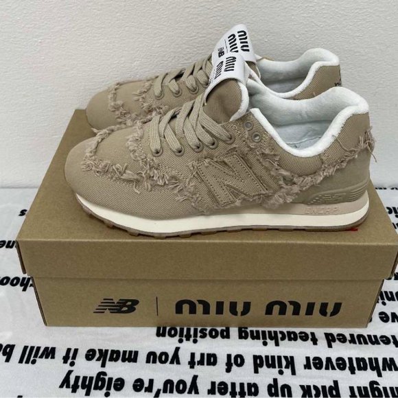 Miu Miu x New Balance 574 Denim Sneakers main image 5